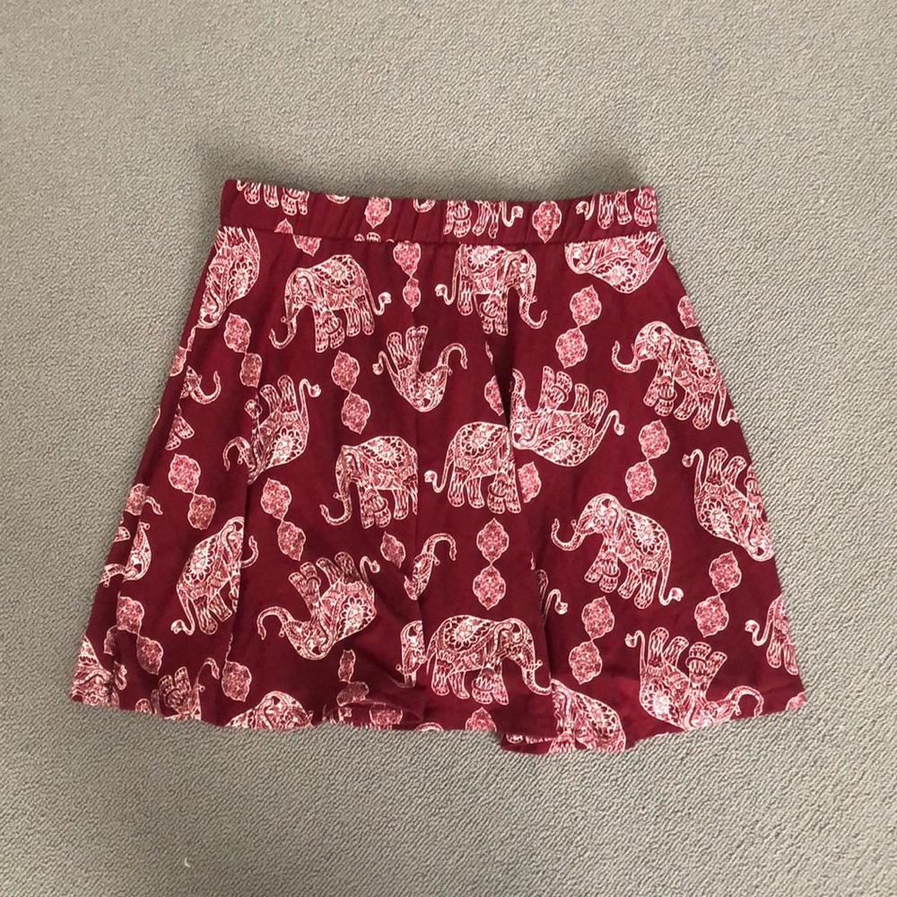 Elephant patterned skirt